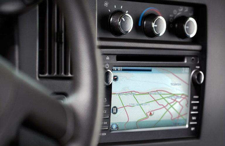 front navigation system of 2018 chevrolet express cargo van