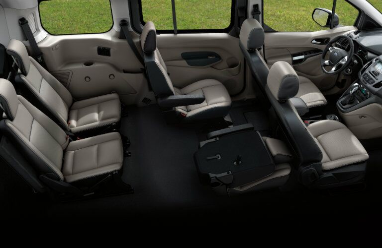 interior seating configuration of 2018 ford transit connect