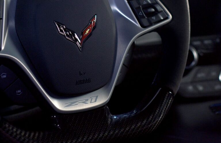 steering wheel of 2019 chevrolet corvette