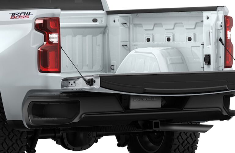 rear truck bed with liftgate down of 2019 chevrolet silverado 1500