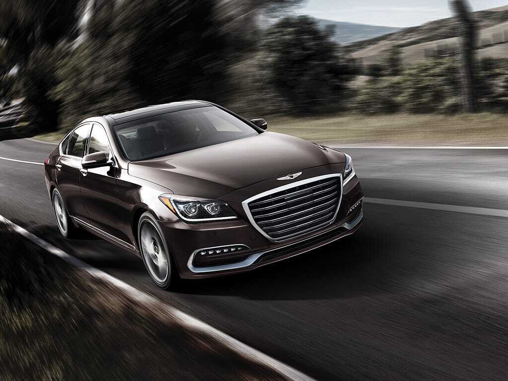 2019 Genesis G80 Exterior Passenger Side Front Angle