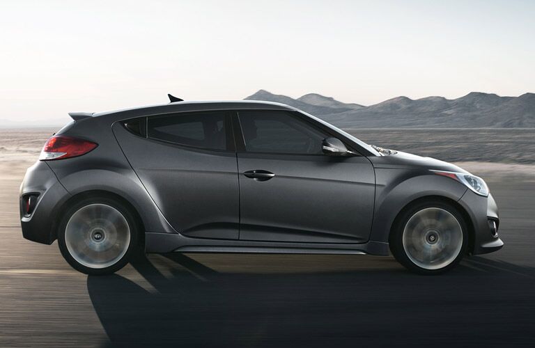 2016 Hyundai Veloster Turbo Side View with Spoiler