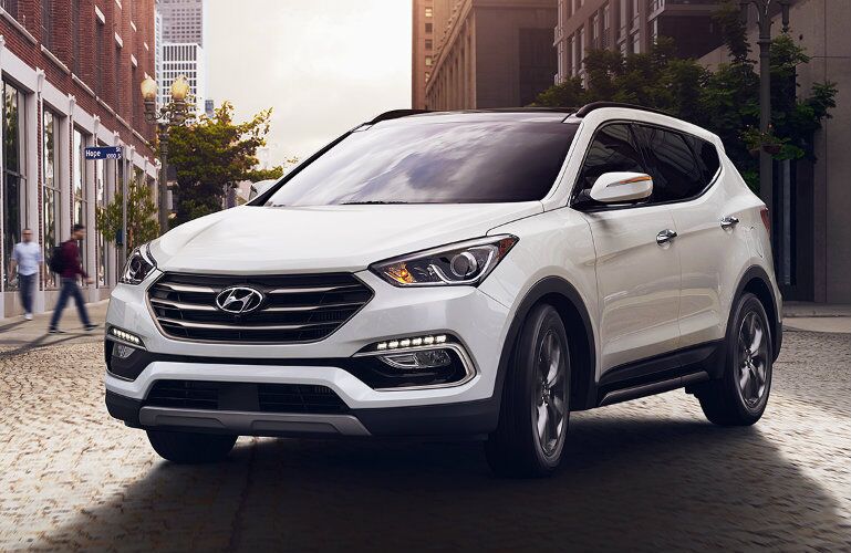2017 Hyundai Santa Fe Sport White Exterior