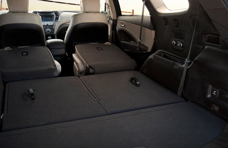 2017 Hyundai Santa Fe cargo volume and interior features