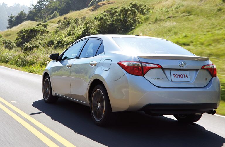 Rear of the 2016 Toyota Corolla
