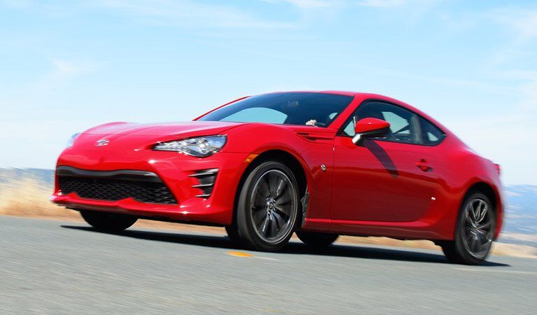 red Toyota 86 looking stylish