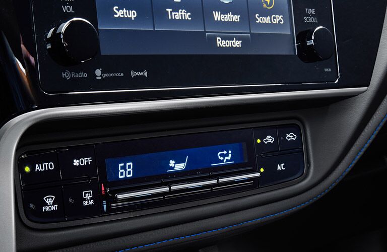 2017 Toyota Corolla Temperature Control