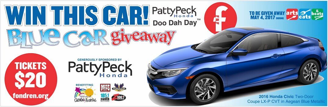 2017 Patty Peck Honda Doo Dah Day Blue Car Giveaway