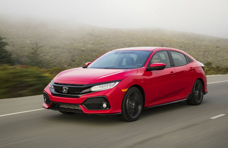2017 Honda Civic Hatchback Red Exterior