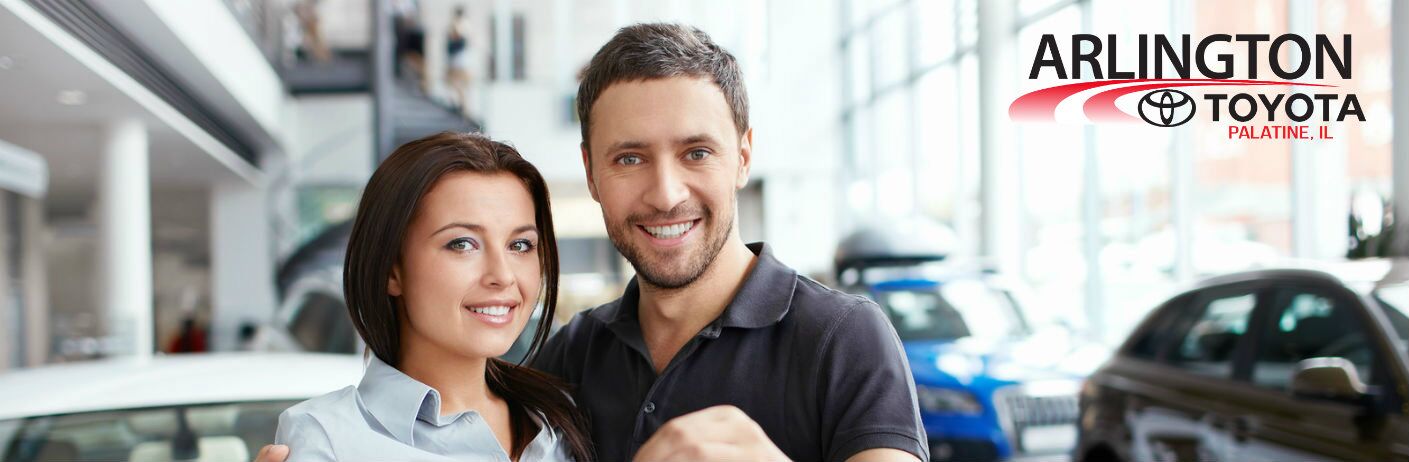 young couple purchasing car