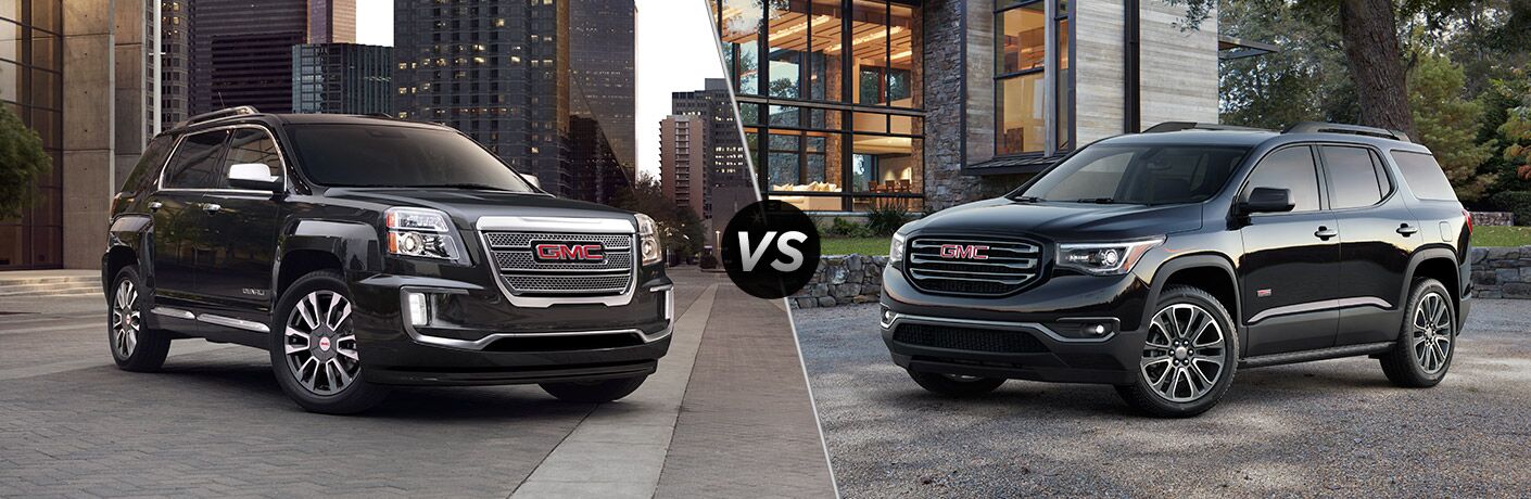2017 GMC Terrain vs 2017 GMC Acadia