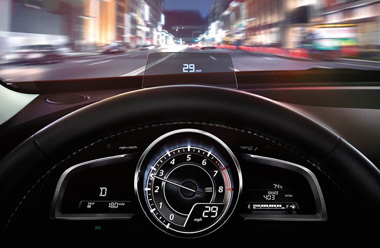 2017 Mazda CX-3 front interior instrument cluster