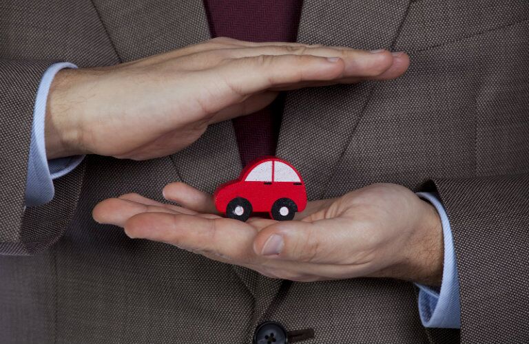 toy car in hands