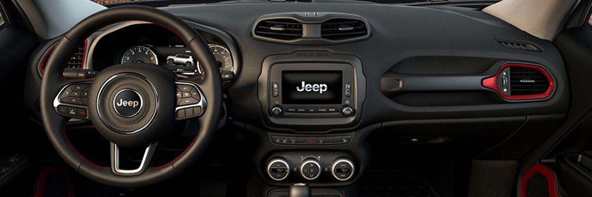 Jeep Renegade interior available at Kendall Jeep