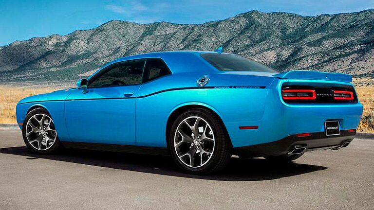 exotic colors and exterior view of 2015 dodge challenger