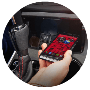 2017 Toyota Camry wireless charging station