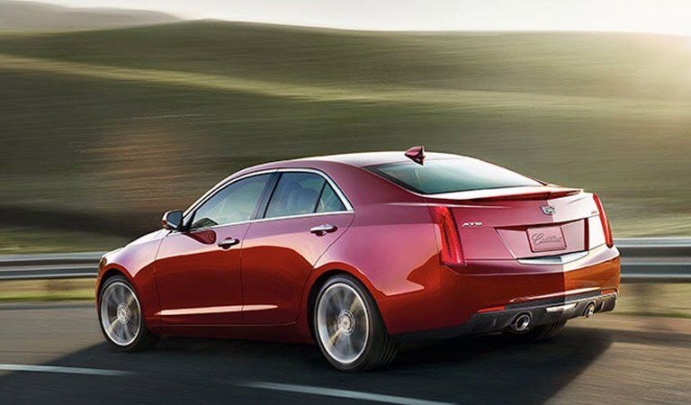 2018 Cadillac ATS-V in red