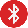 red bluetooth icon