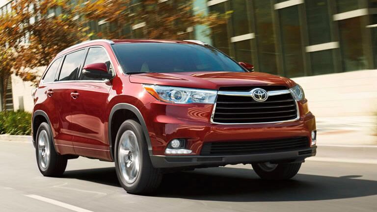 2015 Toyota Highlander Red