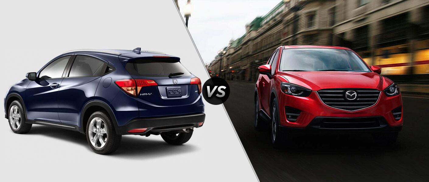 16 Honda Hr V Vs 16 Mazda Cx 5