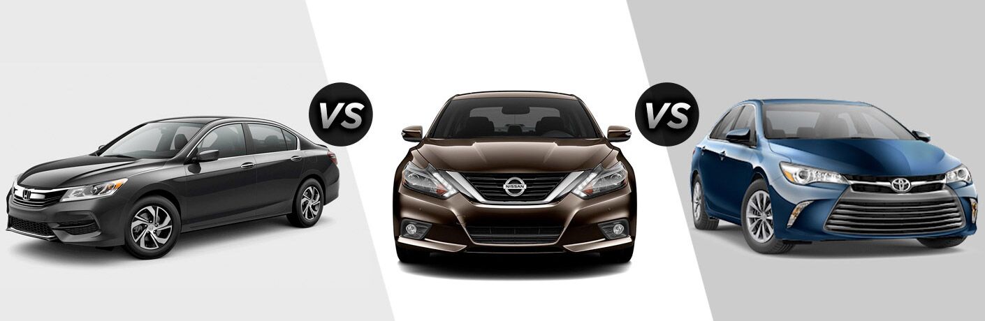 2017 Honda Accord Vs Nissan Altima Toyota Camry 2017 Nissan Altima Vs Toyota Camry