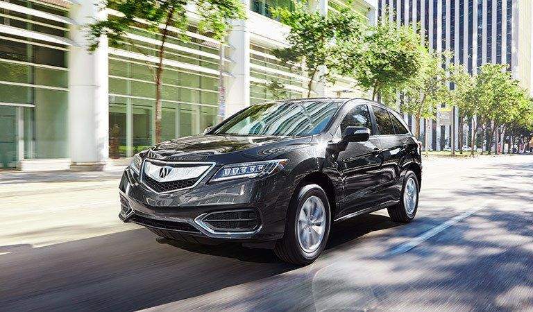 Acura RDX driving in the city