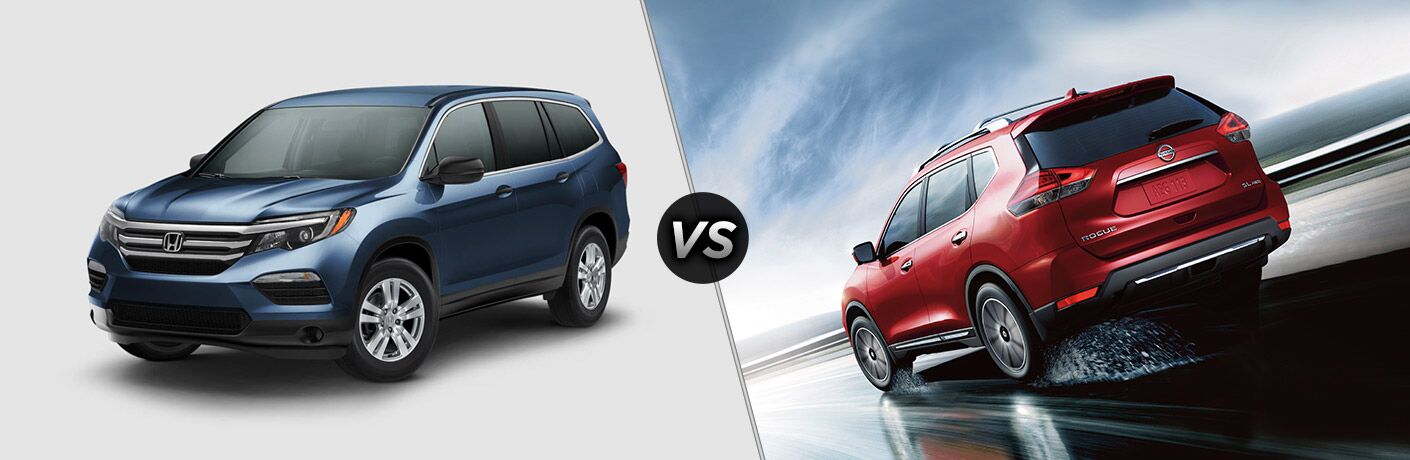 2017 Honda Pilot vs 2017 Nissan Rogue comparison