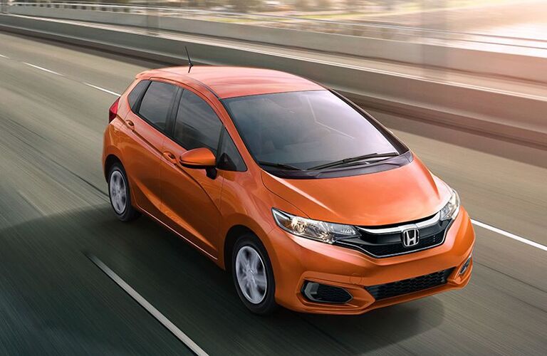 overhead full view of the Honda Fit