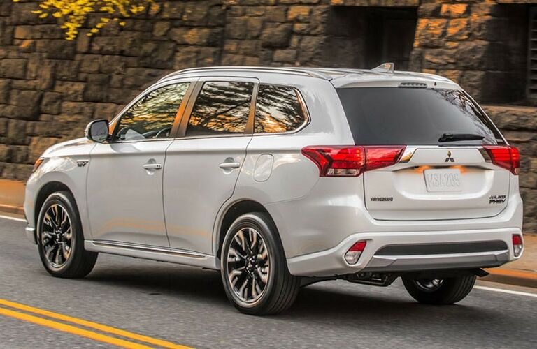 exterior rear of the Mitsubishi Outlander PHEV