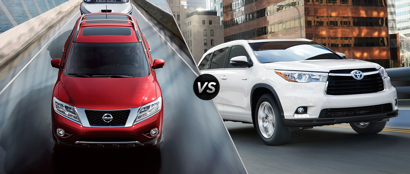 2015 Nissan Pathfinder vs 2015 Toyota Highlander Chicago Naperville IL