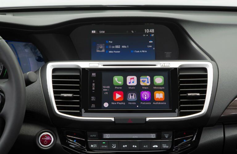 2017 Honda Accord Hybrid interior head up display and infotainment system