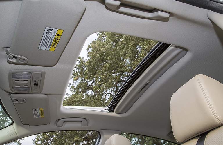 view up at sunroof in the 2018 Honda Civic