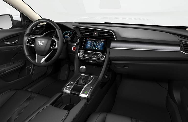 interior front of the 2018 Honda Civic