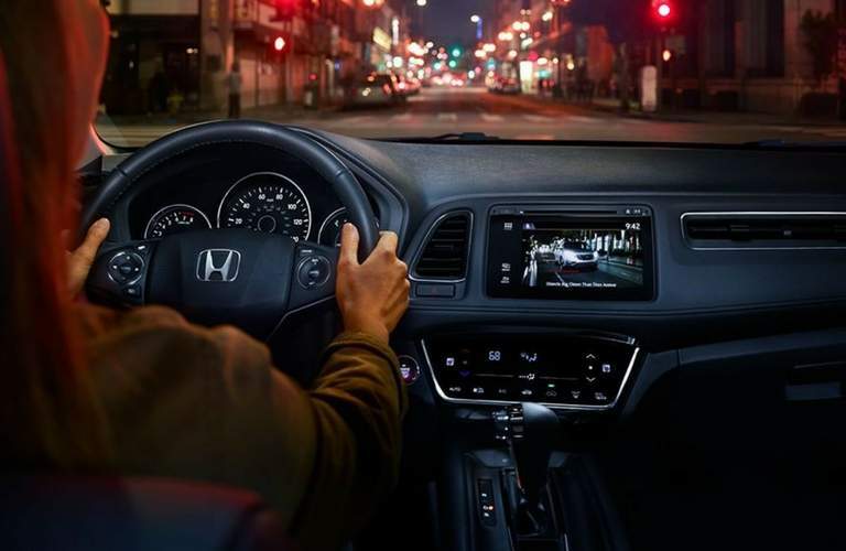 2018 Honda HR-V interior front driver's controls