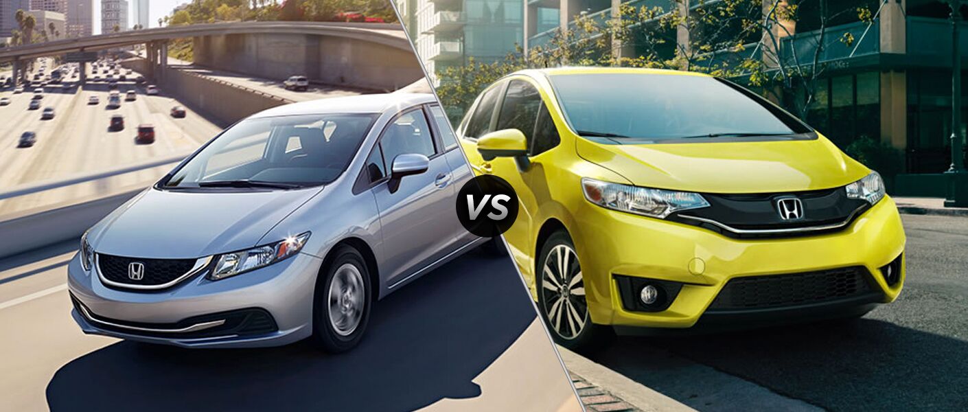 2015 Honda Civic vs 2015 Honda Fit