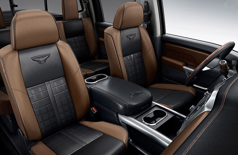 2016 Nissan Titan XD Platinum Reserve interior in Chicago and Orland Park, IL