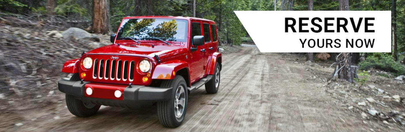Reserve a 2018 Jeep Wrangler