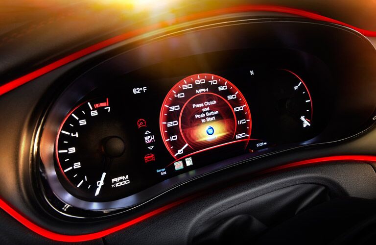 2016 Dodge Dart Red Dashboard Trim