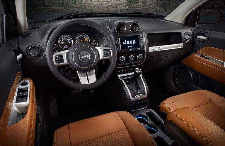 2017 Jeep Compass Brown leather Interior