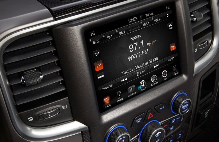 2017 Ram 1500 first row touchscreen