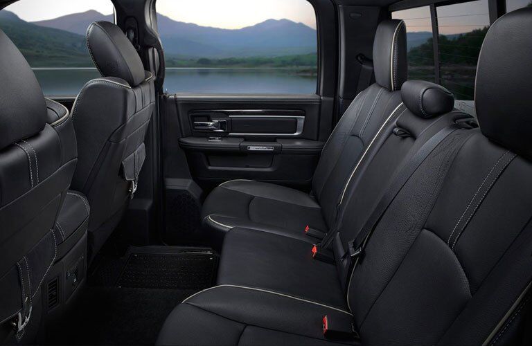 2017 Ram 1500 quad cab rear seating space