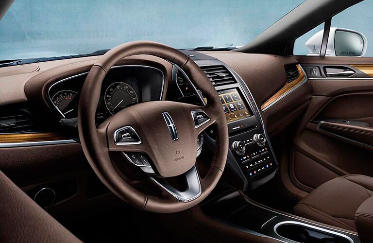 2016 lincoln mkc leather steering wheel