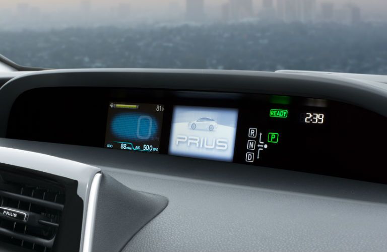 2017 toyota prius informational display dashboard