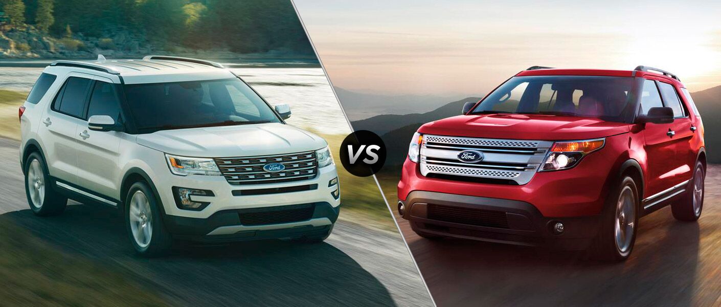 2016 Ford Explorer Vs 2017 2016 Ford Explorer Vs 2017 New Design Hood Grille Updated Features Platinum Trim Level