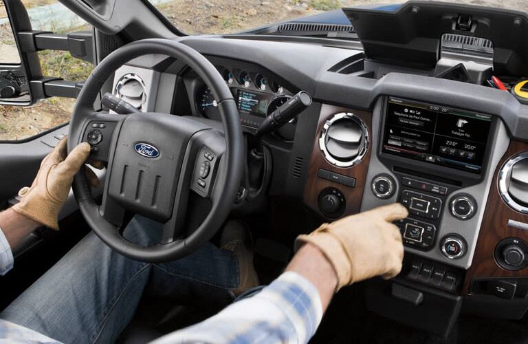 2016 ford f-250 dashboard storage touchscreen
