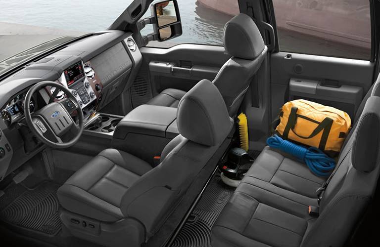 2016 f-350 work storage seats