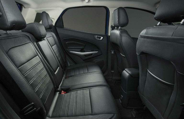 A photo of the backseat in the 2018 Ford EcoBoost showing how much legroom is available