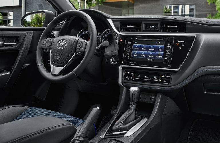 Upgraded metallic accents are standard on the 2018 Corolla LE