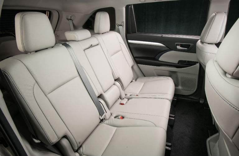 The third row of seats in the 2018 Highlander has some of the most generous legroom in the class