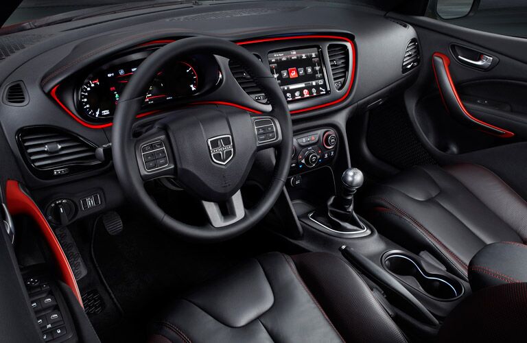 2016 Dodge Dart black leather seats Parks Motors Wichita, KS